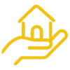hand with house